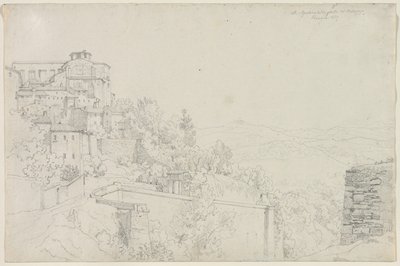 San Agostino dalla parte del Bulagajo, Perugia da Edward Jakob von Steinle