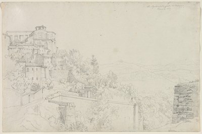San Agostino dalla parte del Bulagajo, Perugia da Edward Jakob von Steinle