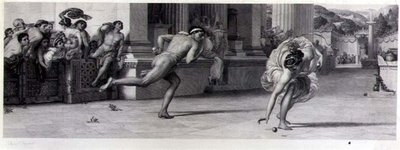 La Corsa di Atalanta, inciso da Jean F. Joubert (1810-84) pub. da The Fine Art Society da Edward John (after) Poynter