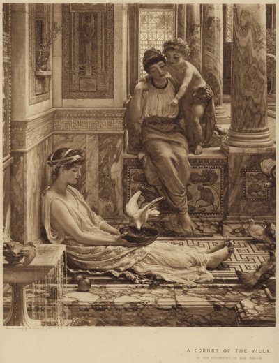 Un angolo della villa da Edward John Poynter