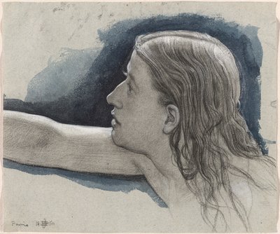 Studio della Testa di un Giovane con Braccio Destro Teso da Edward John Poynter