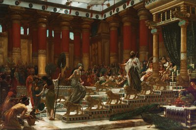 La visita della regina di Saba al re Salomone, 1890 da Edward John Poynter