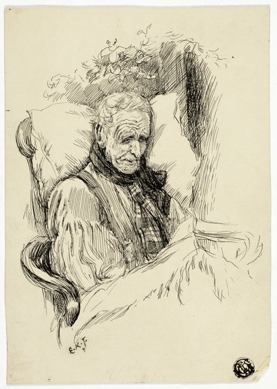 Vecchio morente da Edward Killingworth Johnson