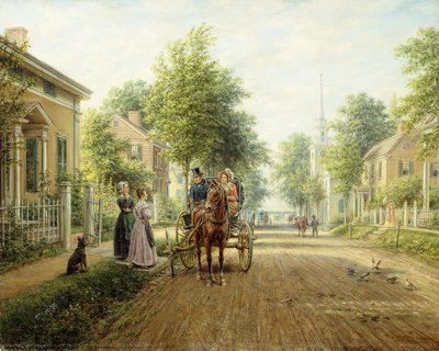 Sulla strada per la città, 1907 da Edward Lamson Henry