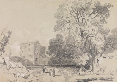 Una casa-torre in rovina da Edward Lear