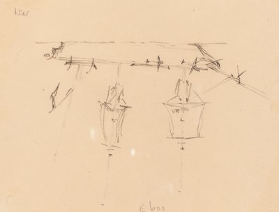 Una nave a vela (verso) da Edward Lear