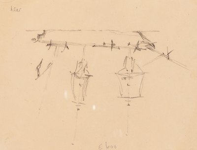 A Sailing Ship [verso] da Edward Lear