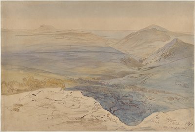 Una vista di Citera, Grecia da Edward Lear