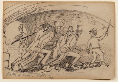 Bagni di Tito, 1840 da Edward Lear
