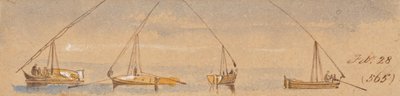 Imbarcazioni (Dahabeah); 28 febbraio [1867] (565) da Edward Lear