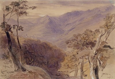 Carrara, 1861 da Edward Lear
