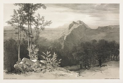 Civitella di Subiaco, c. 1840 da Edward Lear