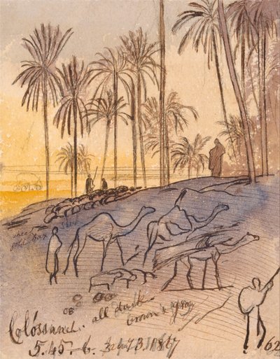 Colósaneh, ore 17.45-18.00, 3 gennaio 1867 (62) da Edward Lear