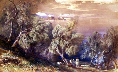 Corfù vista dal villaggio di Analipsis da Edward Lear