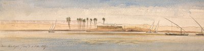 Deir Kadige, ore 13:00, 2 gennaio 1867 da Edward Lear