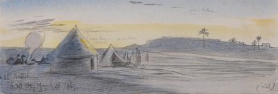 El Areesh, ore 18.30, 31 marzo 1867 (33) da Edward Lear