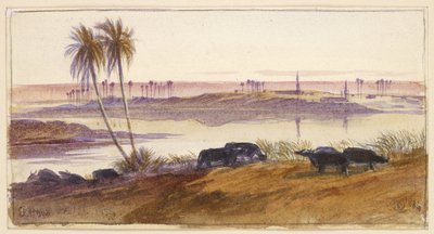 El Hon, Egitto, 1884 da Edward Lear