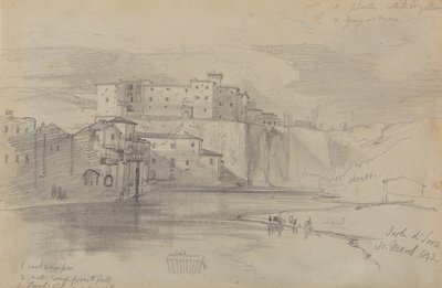 Isola di Sora, 31 Mar. 1842 da Edward Lear