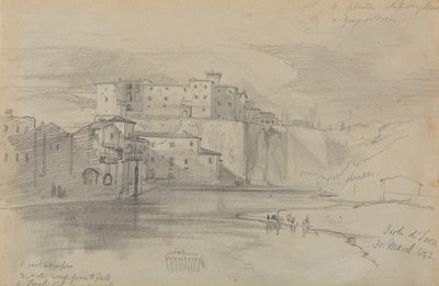 Isola di Sora, 31 Mar. 1842 da Edward Lear