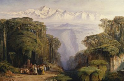 Kangchenjunga da Darjeeling da Edward Lear