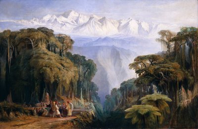 Kinchinjunga da Darjeeling da Edward Lear