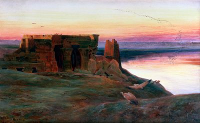 Tempio di Kom Ombo, Egitto, 1856 da Edward Lear