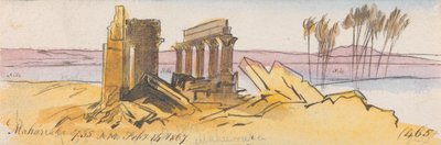Maharraka, 7:35 del 14 febbraio 1867 (465) da Edward Lear