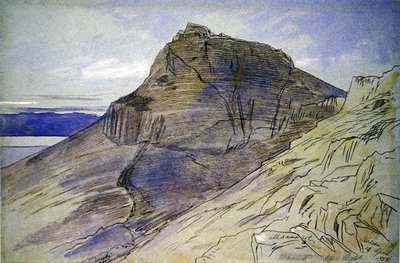 Masada sul Mar Morto da Edward Lear