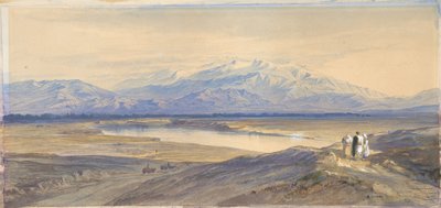 Il Monte Olimpo visto da Larissa, in Tessaglia, Grecia da Edward Lear