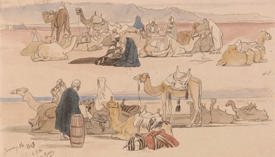 Vicino a Suez da Edward Lear