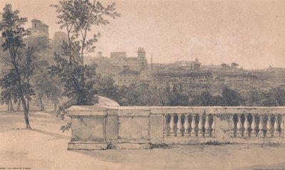 Roma vista dal Monte Pincio da Edward Lear