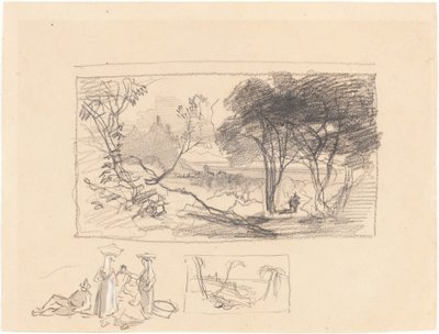 Schizzi in Italia (recto) da Edward Lear