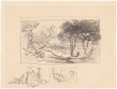 Schizzi in Italia [recto] da Edward Lear