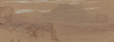 Schizzi di Atene da Edward Lear