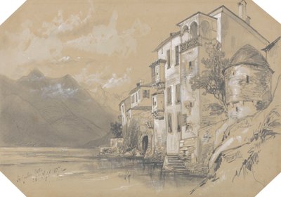 San Giulio, Orta, 26 Settembre 1837 da Edward Lear