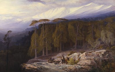 La Foresta di Valdoniello, Corsica, 1869 da Edward Lear