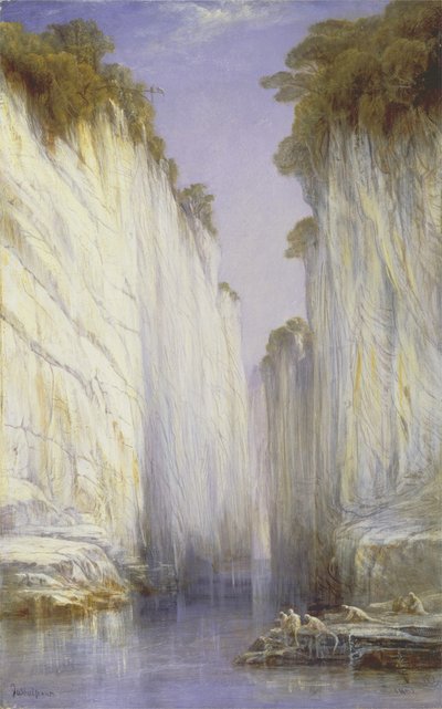 Le Rocce di Marmo - Nerbudda Jubbolpore da Edward Lear
