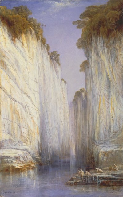 Le Rocce di Marmo - Nerbudda Jubbolpore da Edward Lear