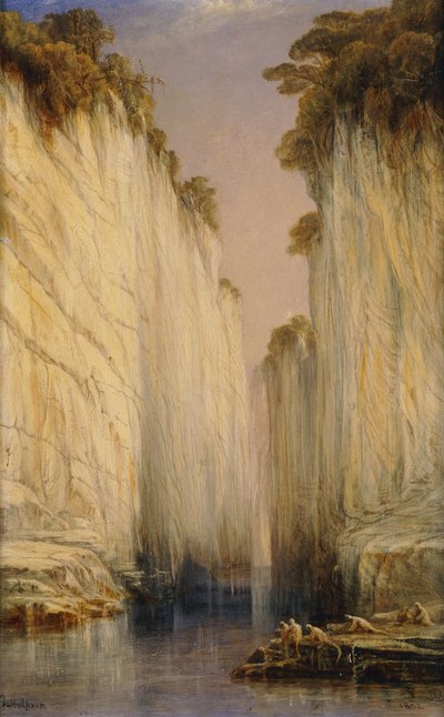 Le Rocce di Marmo - Nerbudda Jubbulpore da Edward Lear