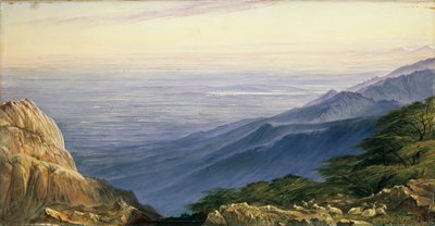 Le Pianure della Lombardia dal Monte Generoso, 1880 da Edward Lear