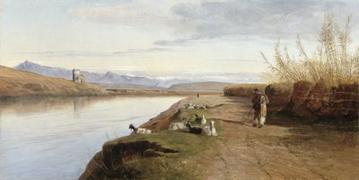 La campagna romana, 1860 da Edward Lear
