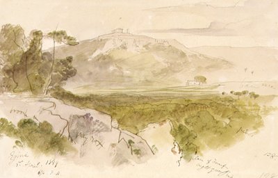 Il tempio di Afaia a Egina da Edward Lear