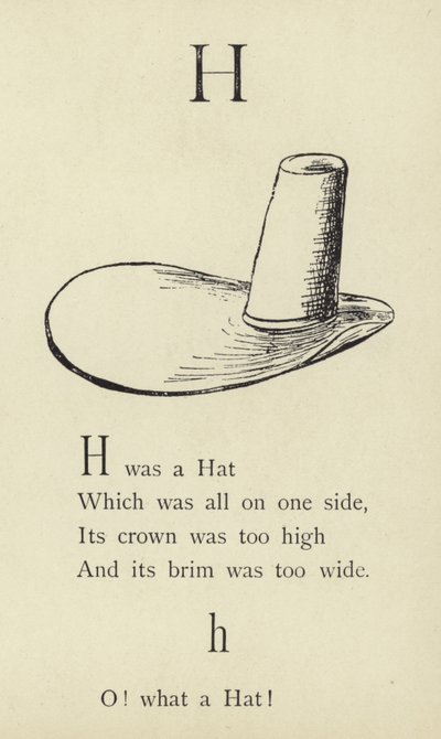 La lettera H da Edward Lear