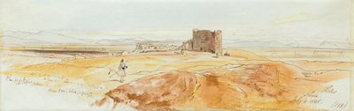 Due vedute di Tebe da Edward Lear