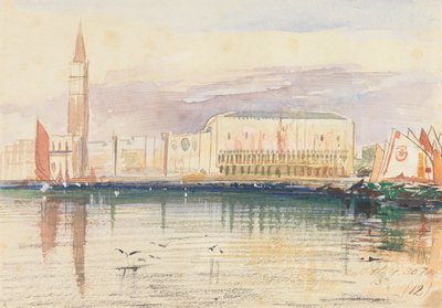 Venezia, il Palazzo Ducale da Edward Lear