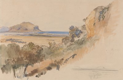 Panorama nei pressi di Palermo da Edward Lear