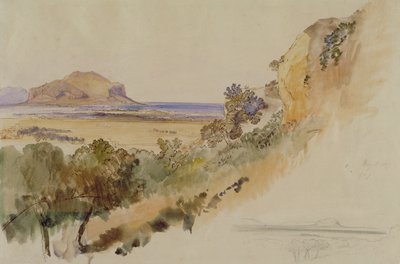 Vista vicino a Palermo da Edward Lear