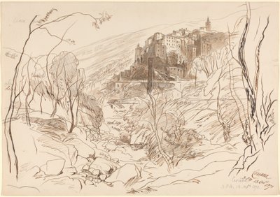 Vista di Ceriana da Edward Lear