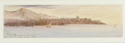 Veduta di Genova, 1864 da Edward Lear