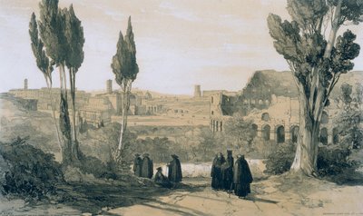 Vedute di Roma e dintorni: Roma dal Convento dei Ss. Giovanni e Paolo da Edward Lear